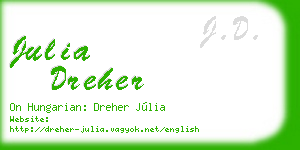 julia dreher business card